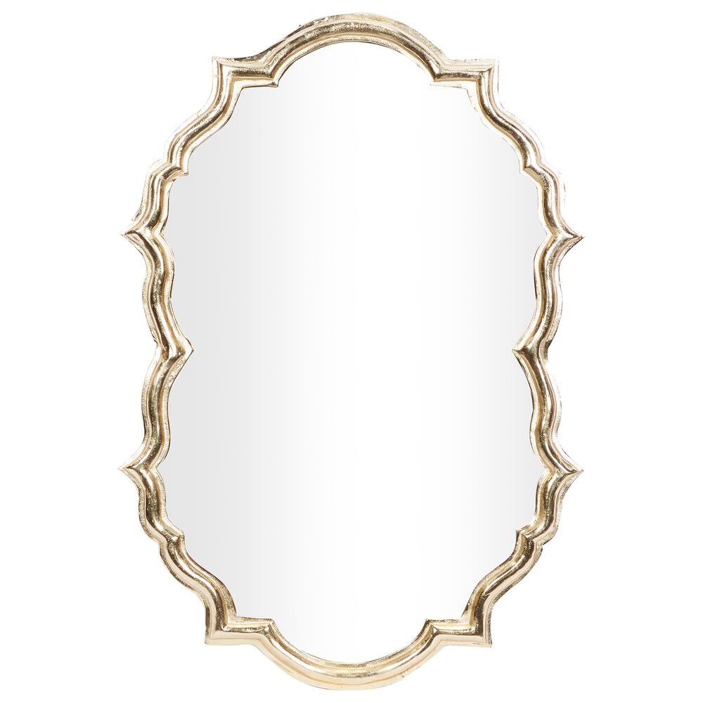 Maple and Jade 25" x 36" Wall Mirror in Polished Gold, , large