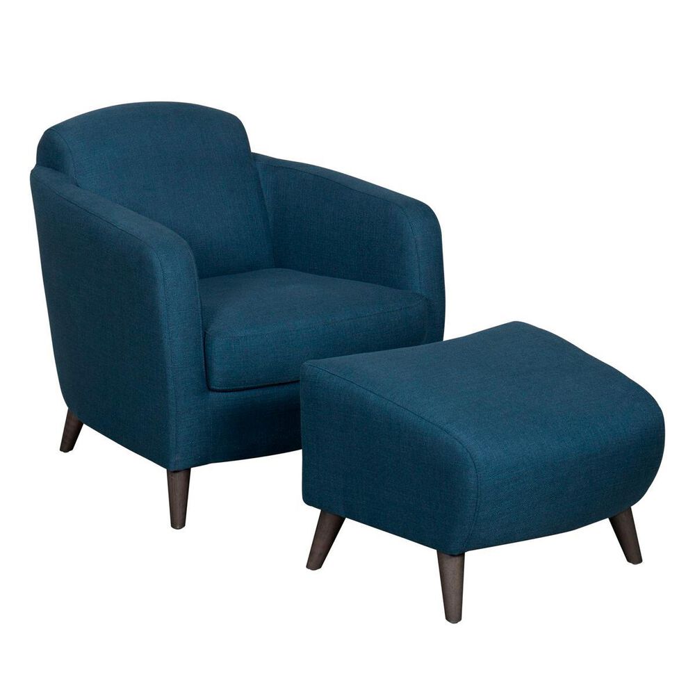Trend Labs Joline Chair and Ottoman in King Lionel Navy, , large