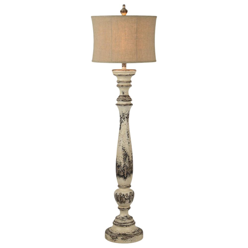 Southern Lighting Boulder Floor Lamp in Cream and Brown, , large