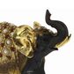 Maple and Jade Eclectic Elephant Sculpture in Gold (Set of 3), , large