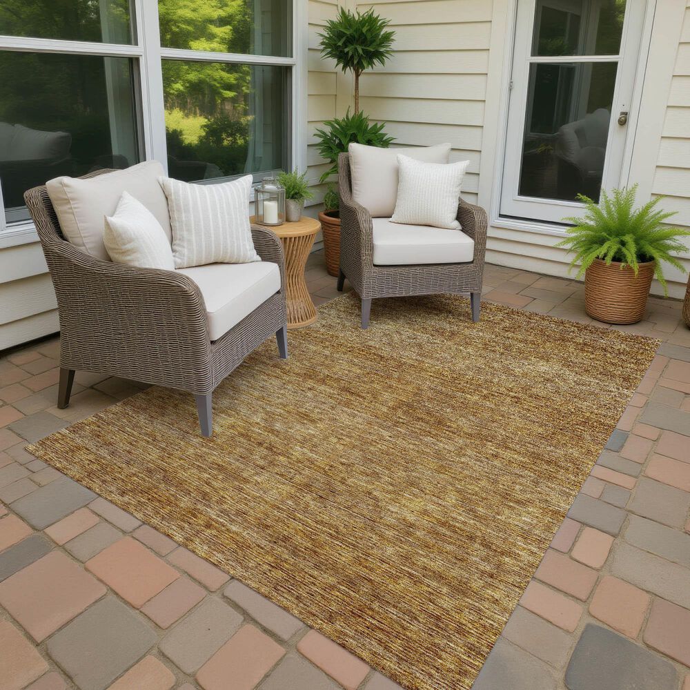 Dalyn Rug Company Soft Essentials Solid Walnut 5' x 7'6" Indoor/Outdoor Area Rug, , large