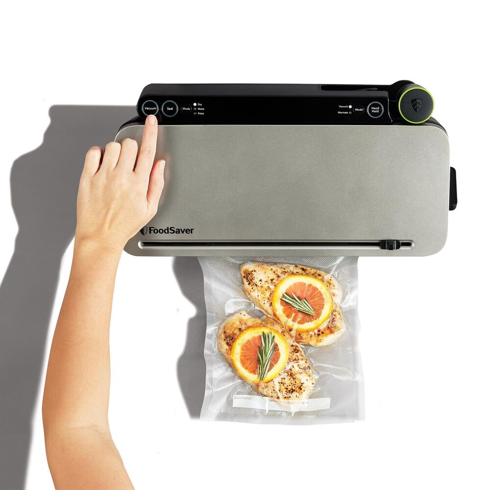 FoodSaver Premier Multi-Use Vacuum Sealing System with Food Preservation in Stainless Steel and Black, , large