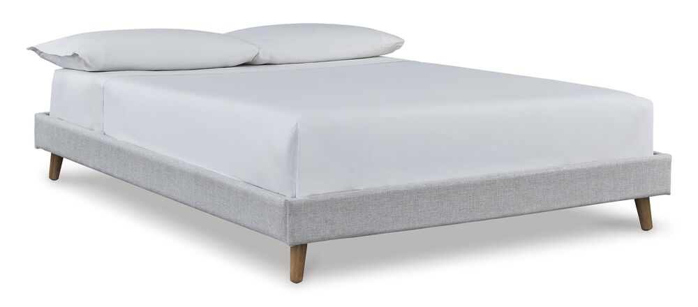 Ashley Tannally Full Upholstered Platform Bed in Beige, , large