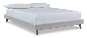 Ashley Tannally Full Upholstered Platform Bed in Beige, , large