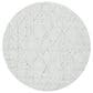 Safavieh Micro-Loop 5" Round Ivory and Light Blue Area Rug, , large