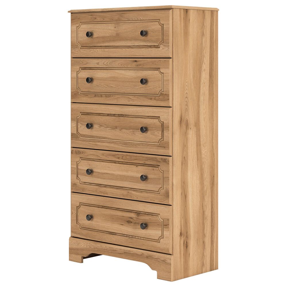 Ashley Aleaport 5-Drawer Chest in Warm Brown, , large