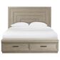 Riverside Furniture Cascade Queen Illuminated Upholstered Storage Bed in Dovetail, , large