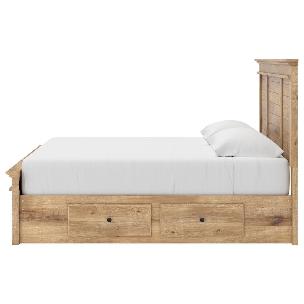 Ashley Makidern 2-Piece King Storage Bedroom Set with Six Drawers in Natural Brown, , large