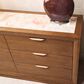 Vista Haus Portrait 6-Drawer Small Dresser Only with LED Lights in Sienna Brown, , large