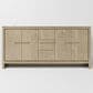 Lexora Home Lafarre 72" Double Bathroom Vanity in Rustic Acacia with 2 cm White Quartz Top and Rectangular Sinks, , large