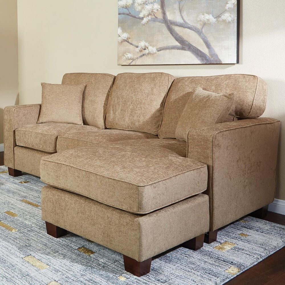 OSP Home Russell Reversible Sectional with Chaise in Brown NFM