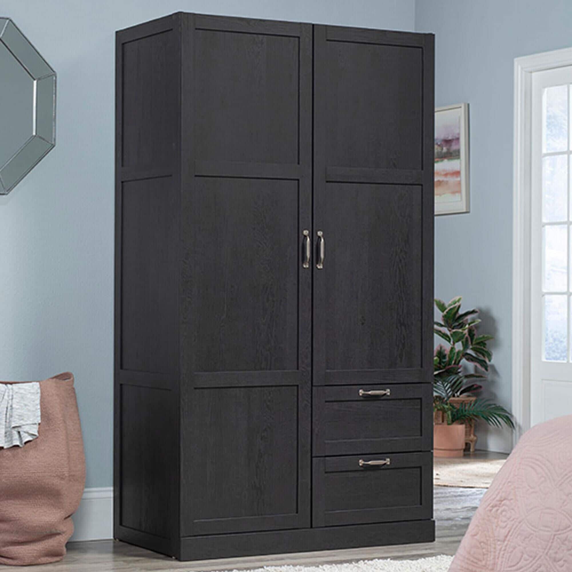 Sauder Select Wardrobe in Raven Oak