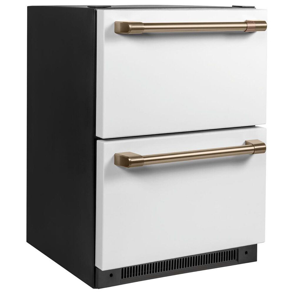 Cafe 5.7 Cu. Ft. Built-In Dual-Drawer Refrigerator in Matte White, , large