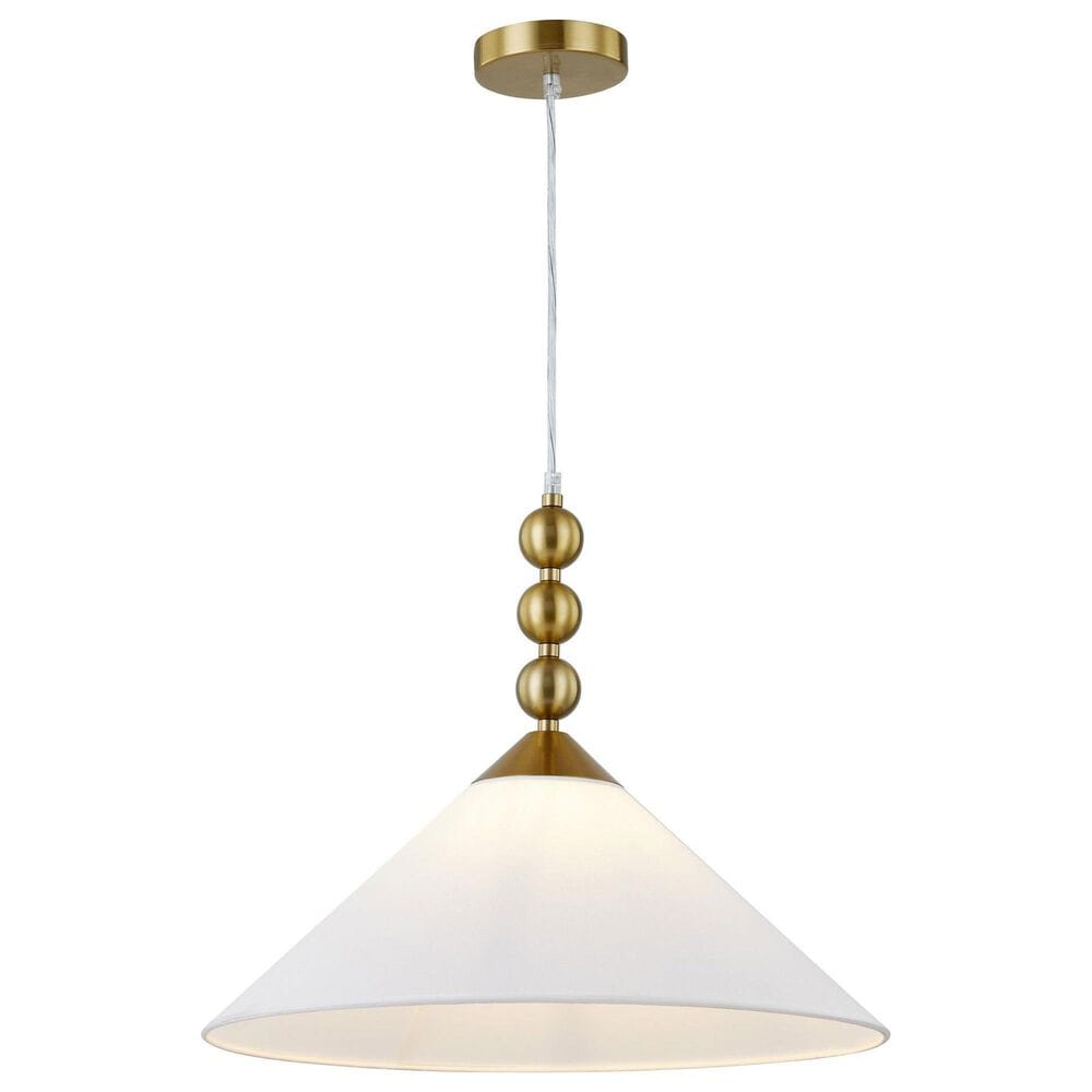 Southern Lighting Ashby 1-Light Pendant in White, , large