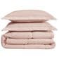 Pem America Cannon Solid 3-Piece Full/Queen Comforter Set in Blush, , large