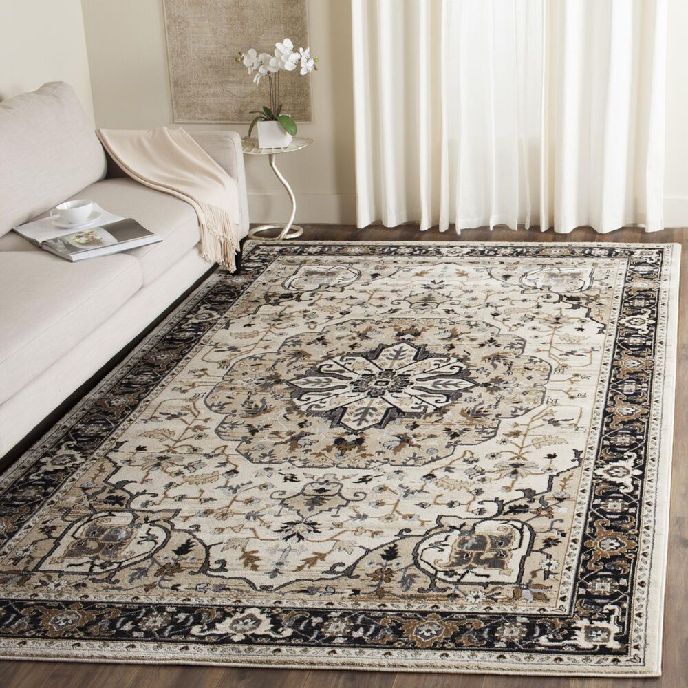 Safavieh Lyndhurst LNH334 8&#39; x 10&#39; Cream and Navy Area Rug, , large