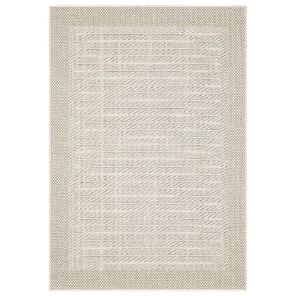 ROW by Oriental Weavers Zarina ZAR04 Beige and Ivory 1"10" x 7"6" Indoor/Outdoor Runner, , large