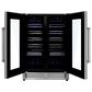 Thor Kitchen 24" Dual Zone Built-in Wine Cooler in Stainless Steel, , large