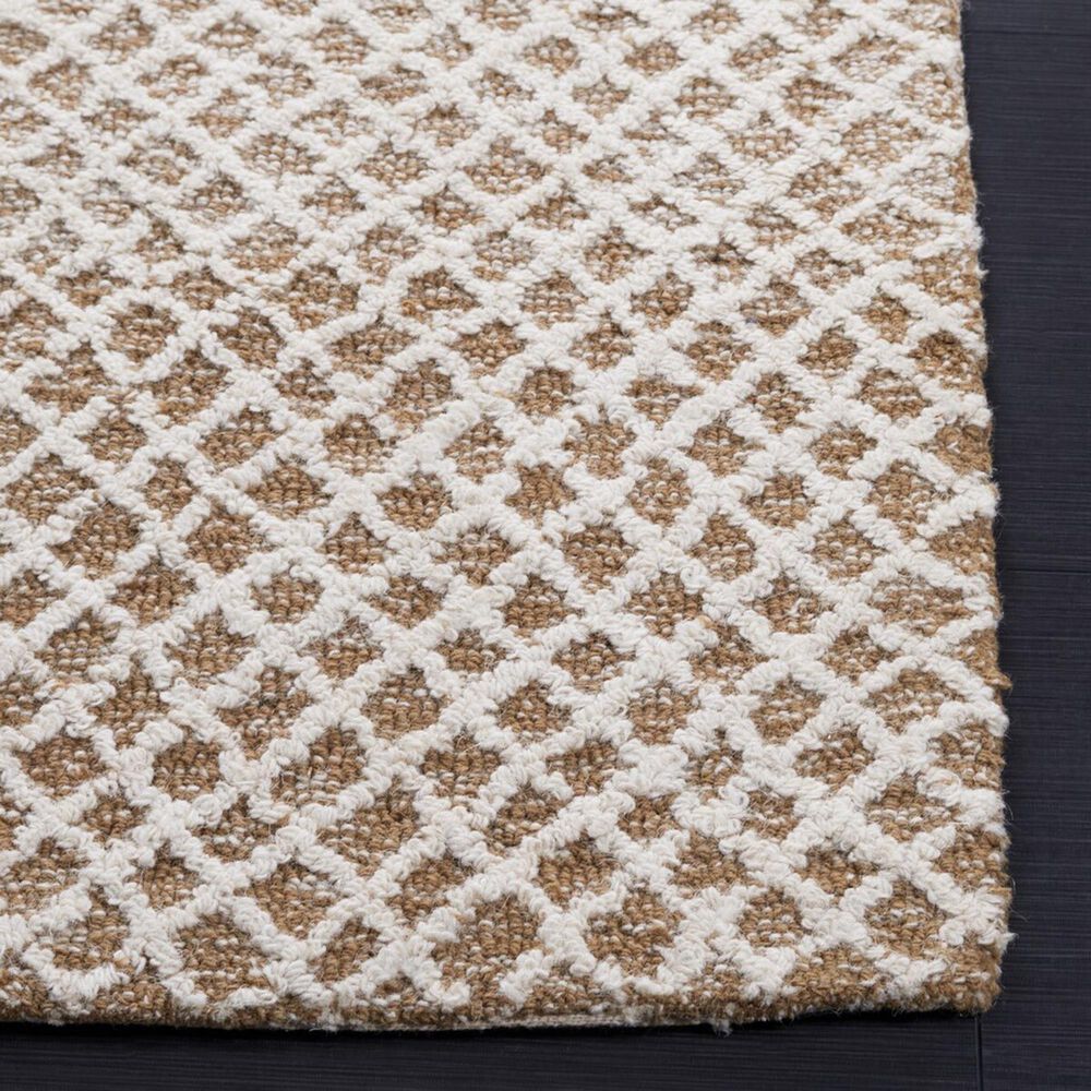 Safavieh Micro-Loop Geometric 2&#39;3&quot; x 9&#39; Beige and Ivory Runner, , large