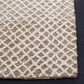 Safavieh Micro-Loop Geometric 2"3" x 9" Beige and Ivory Runner, , large