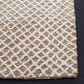 Safavieh Micro-Loop Geometric 2"3" x 9" Beige and Ivory Runner, , large