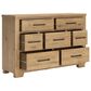 Ashley Galliden Queen Panel Bed and Two Nightstands in Light Brown, , large