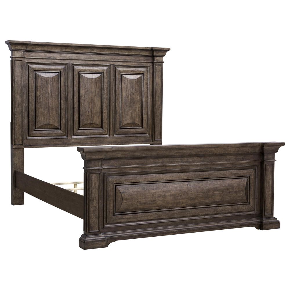 Chapel Hill Woodbury King Panel Bed in Brown, , large