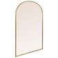 Creative Coop Arched Metal Framed Wall Mirror in Warm Gold, , large