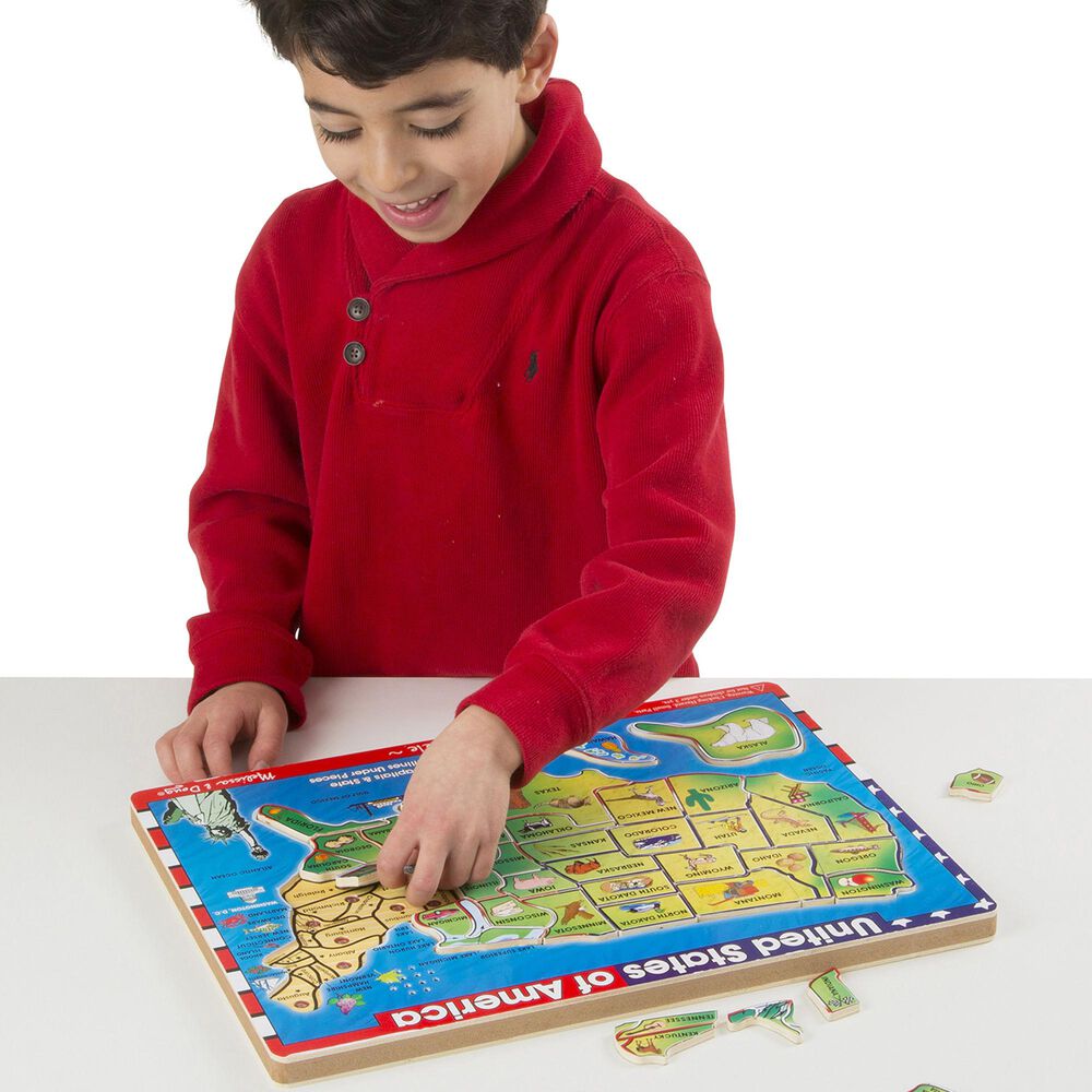 Melissa &amp; Doug 40-Piece United States of America Sound Puzzle Set, , large