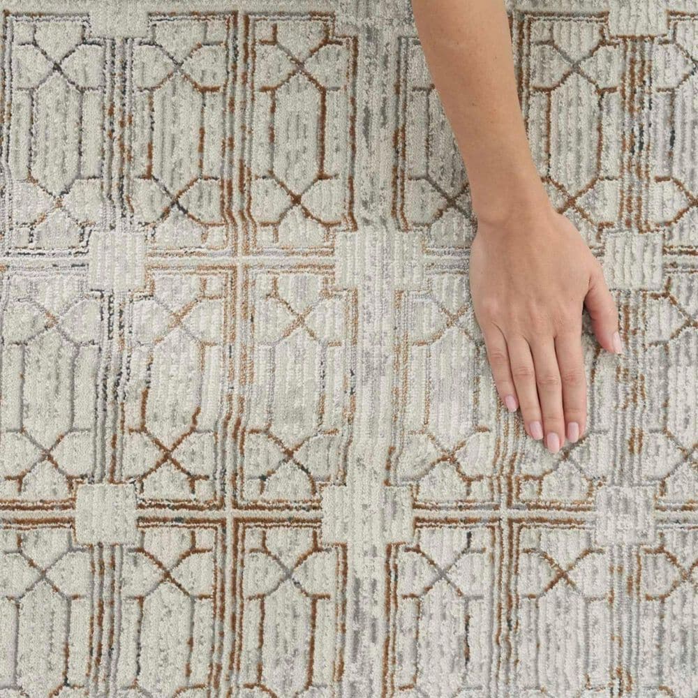 Nourison Desire Ivory and Beige 6&#39; x 9&#39; Area Rug, , large