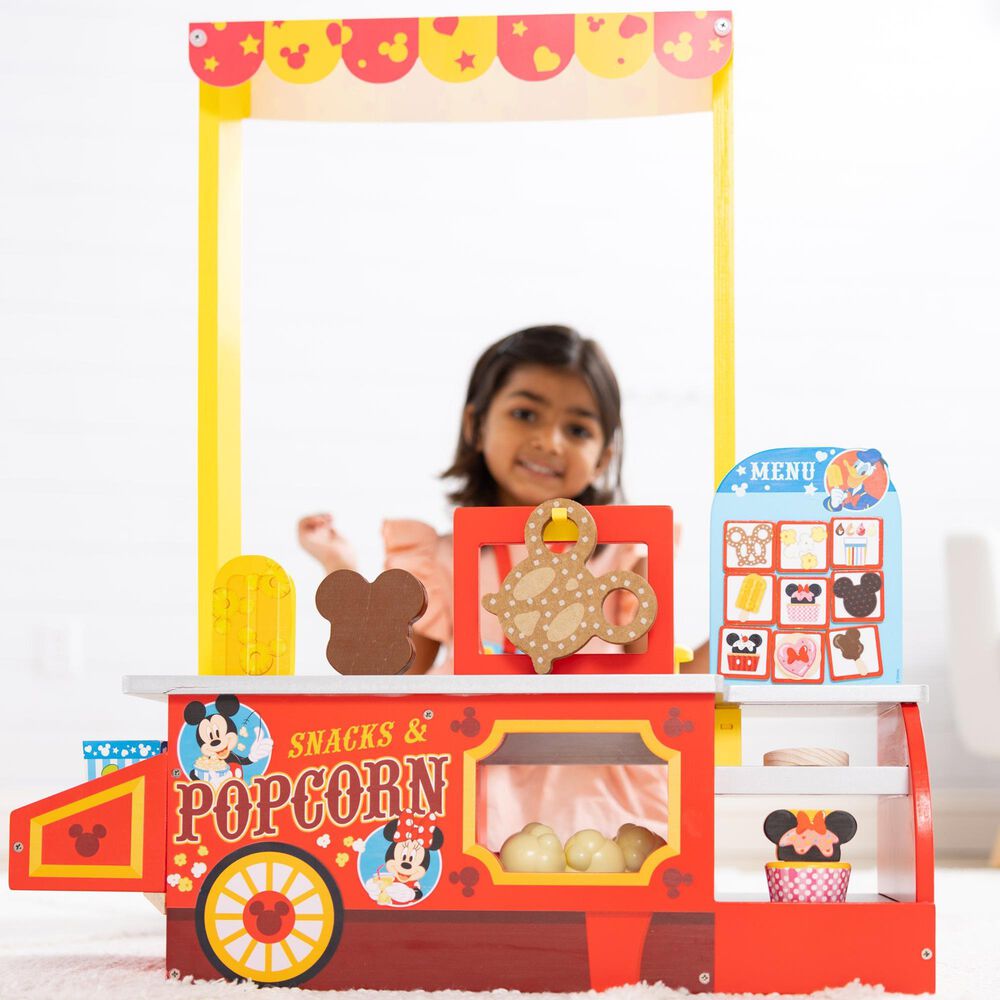 Melissa &amp; Doug Disney Snacks and Popcorn Wooden Food Counter in Multicolor, , large