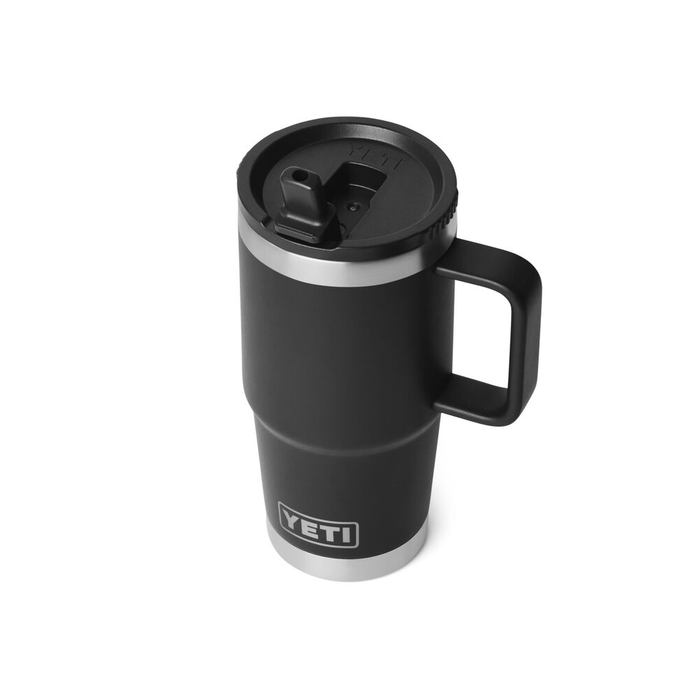 YETI Rambler 20 Oz Travel Straw Mug with Color-Matched Straw Lid in Black, , large