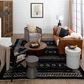 Drew and Jonathan Home Kasbah Agadir 9" x 12" Charcoal Area Rug, , large