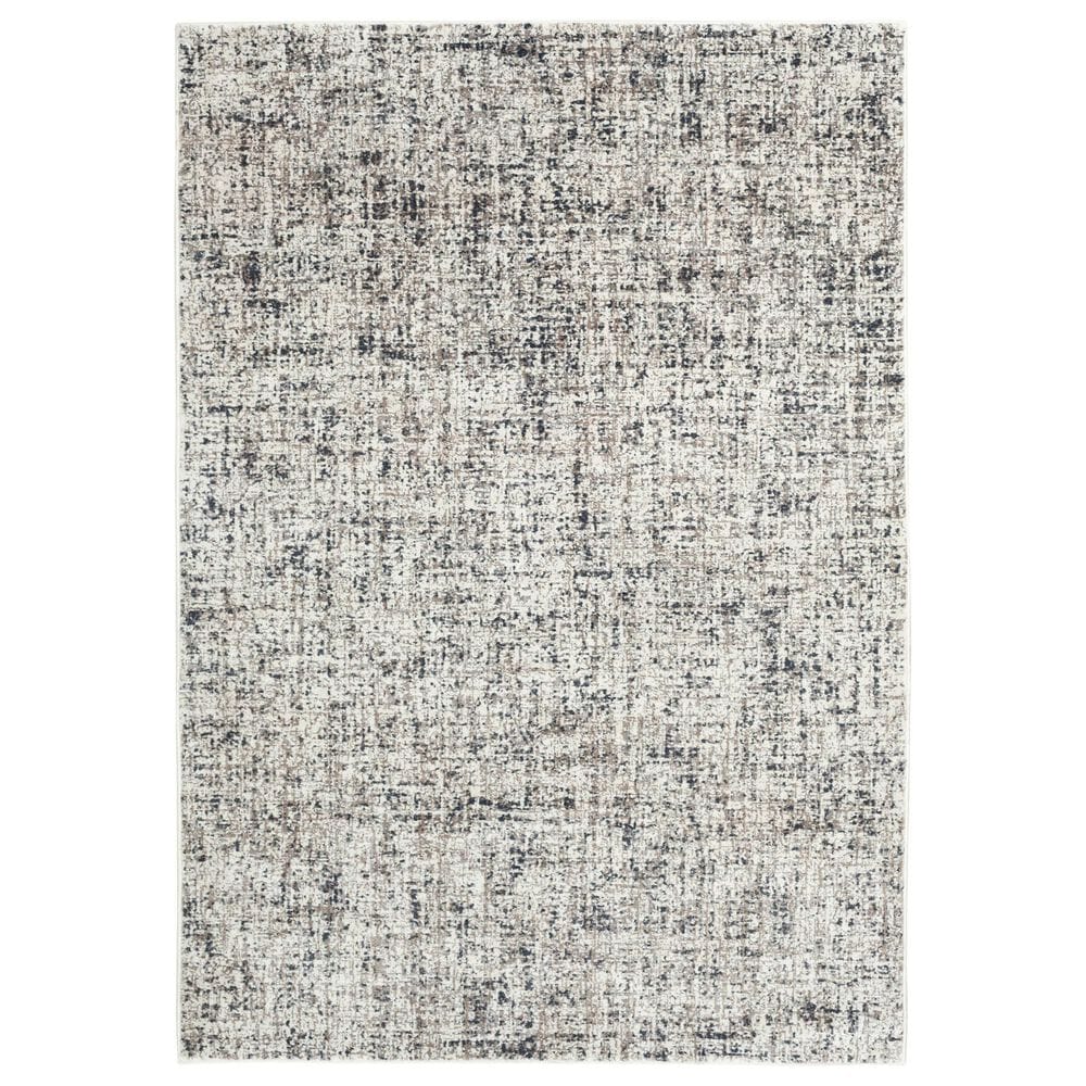 Central Oriental Clearwater Olinda 7"10" x 10"10" Grey and White Area Rug, , large
