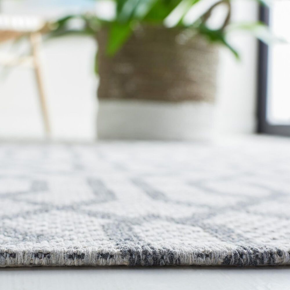 Safavieh Martha Stewart Cotton 2&#39; x 8&#39; Silver and Grey Runner, , large