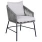 Blue River Koala and Calica 5-Piece Patio Dining Set in Black, Gray and Dark Eucalyptus, , large