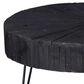 Crestview Collection Drummond Round Cocktail Table in Black, , large