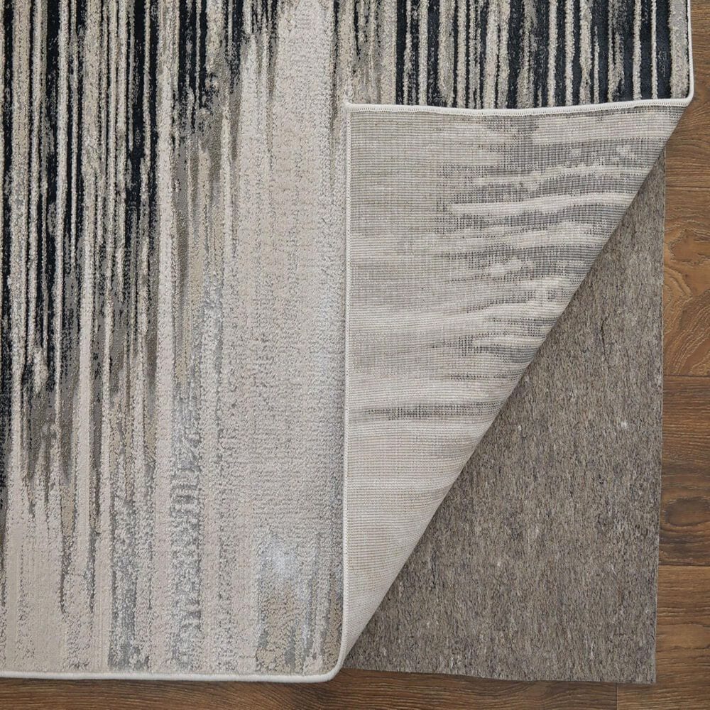 Feizy Micah 39LRF 8&#39; x 10&#39; Black and Silver Area Rug, , large