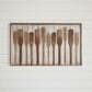 Creative Coop 47.25" x 28" Framed Wall Decor with Raised Paddles in Brown, , large