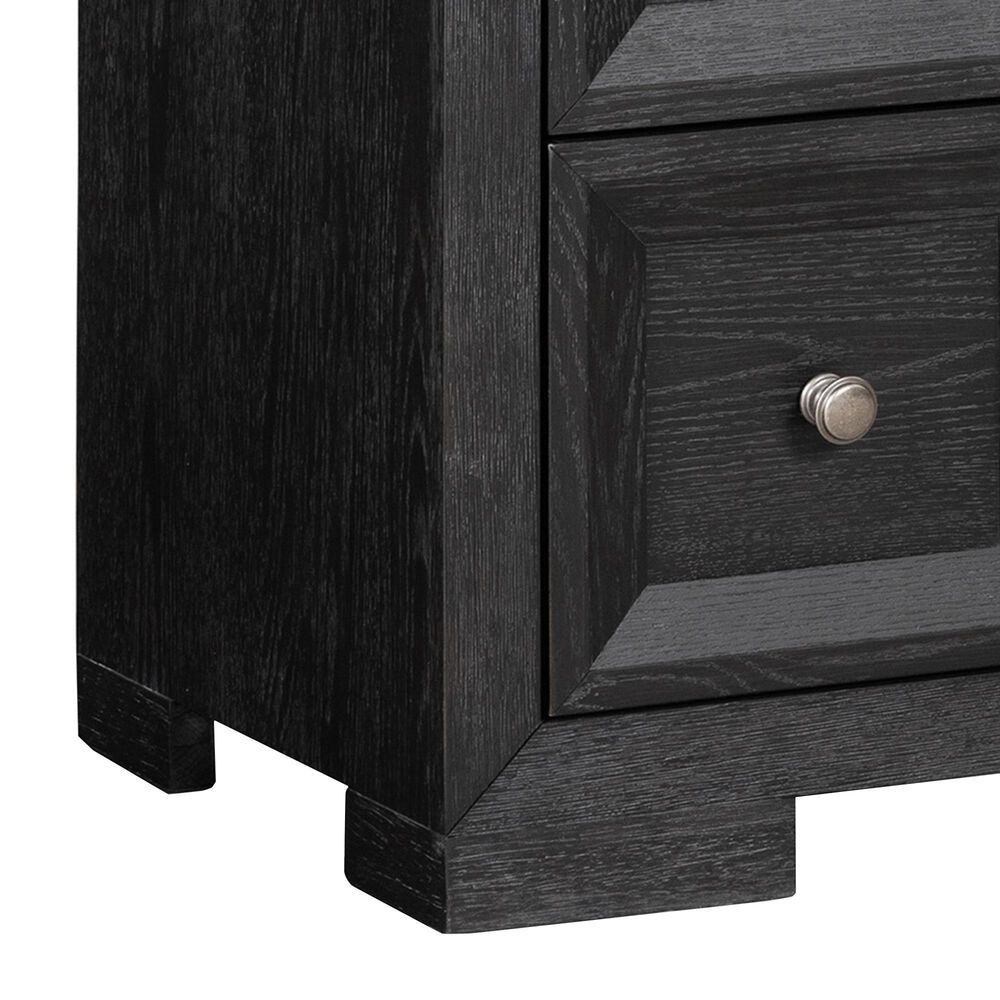 Furniture of America Hatton 2-Drawer Nightstand in Weathered Black, , large