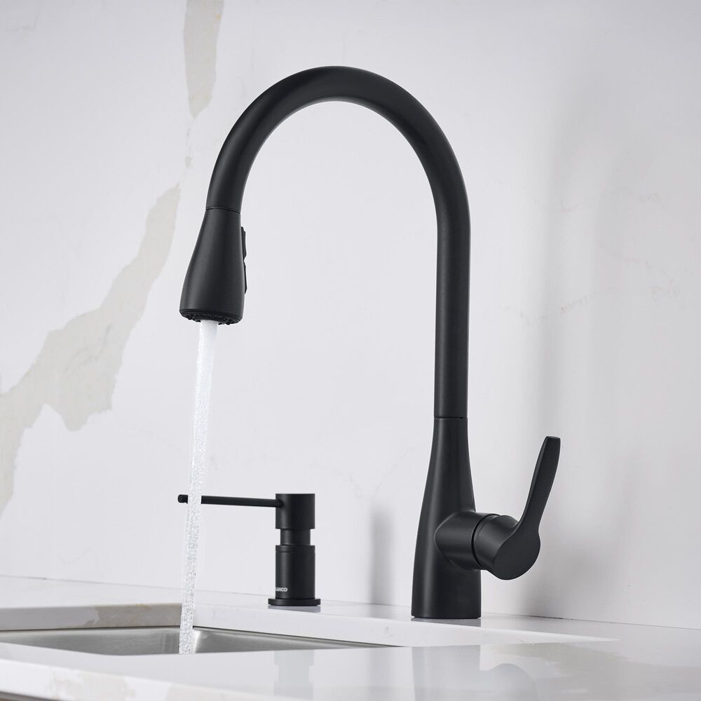 Blanco Atura Pull-Down Kitchen Faucet 1.5 GPM in Matte Black, , large