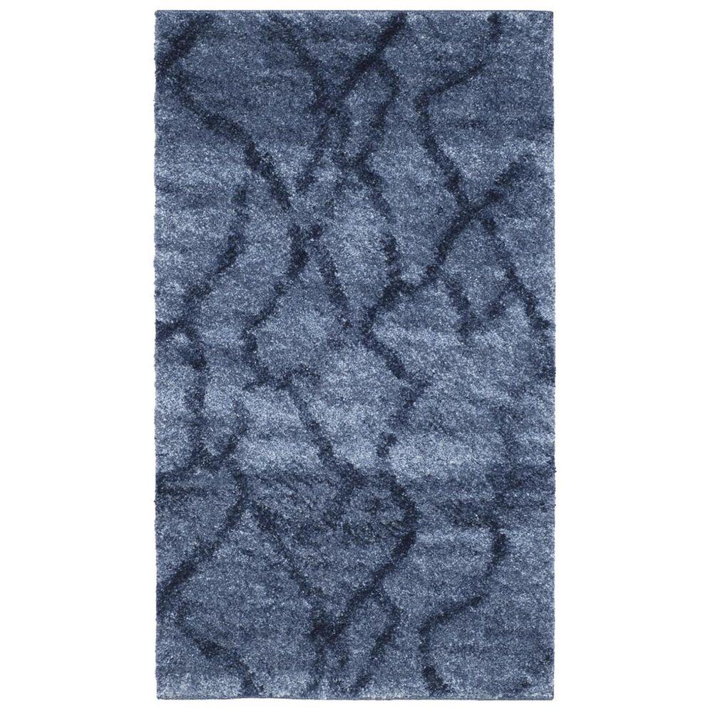 Safavieh Retro RET2144-6570 2&#39;6&quot; x 4&#39; Blue and Dark Blue Runner, , large
