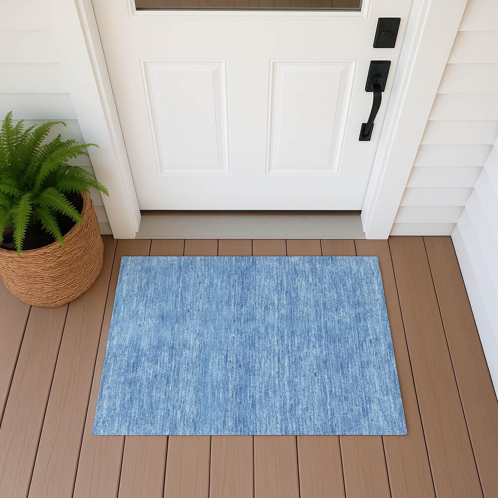 Dalyn Rug Company Soft Essentials Solid Denim 2'6" x 3'10" Area Rug, , large