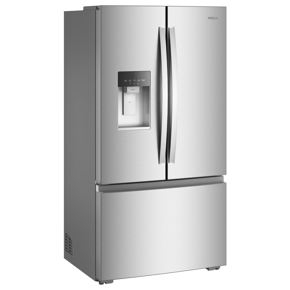 Whirlpool 23.4 Cu. Ft. Counter Depth 3-Door French Door Refrigerator in Fingerprint-Resistant Stainless, , large