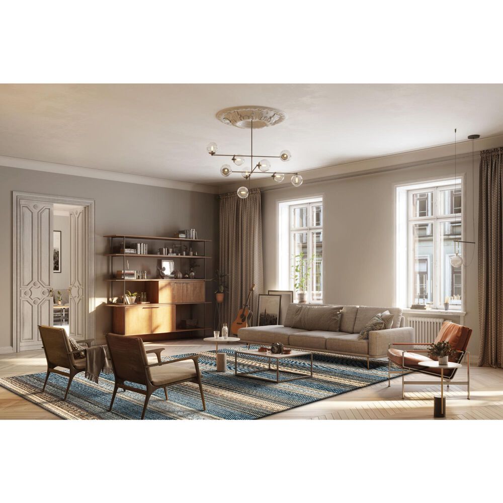 Radici USA Sondrio 6&#39; x 9&#39; Blue Area Rug, , large