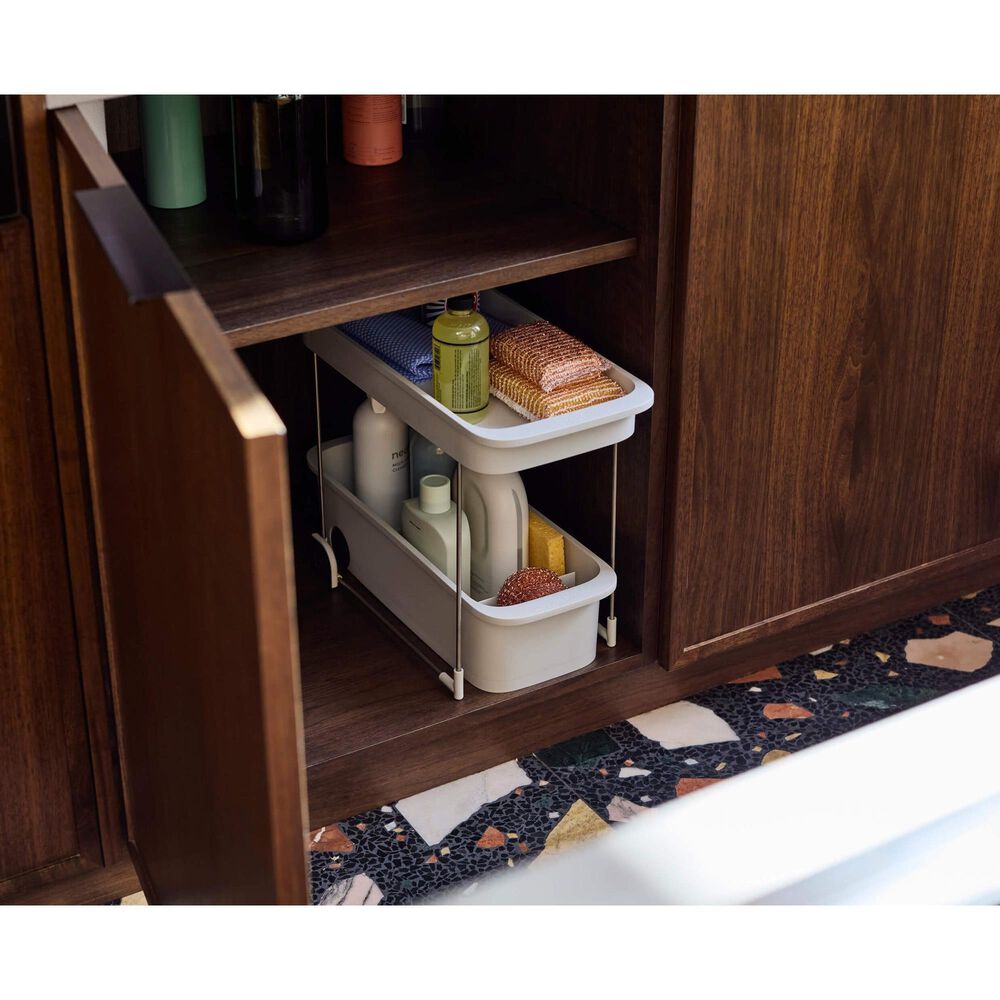 Joseph Joseph CupboardStore 2-Tier Storage Caddy in Stone, , large