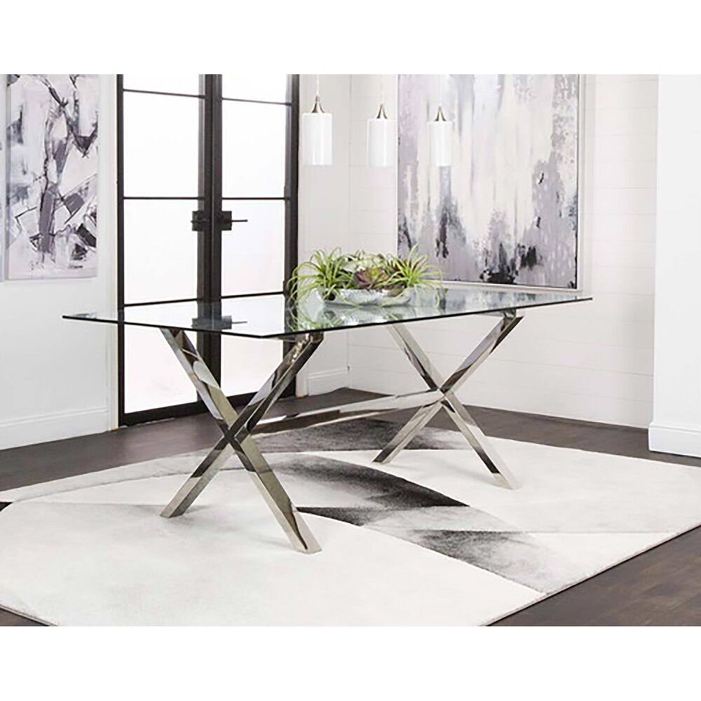 Penny Lane Luxe Dining Table in Chrome - Table Only, , large