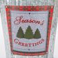 The Gerson Company 4" Electric Lightly Flocked Half Holiday Tree in Green, , large