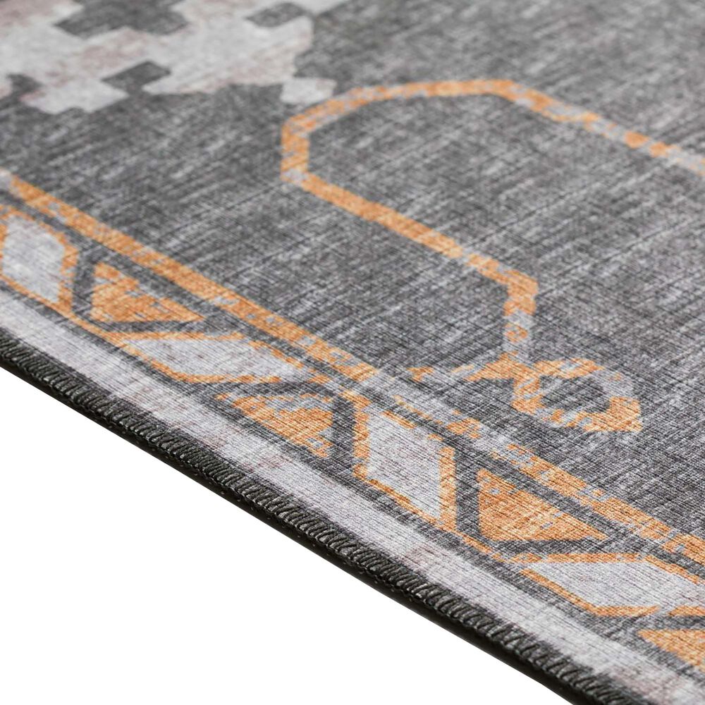 Dalyn Rug Company Sedona Oriental 2&#39;3&quot; x 10&#39; Charcoal Indoor/Outdoor Performance Runner, , large