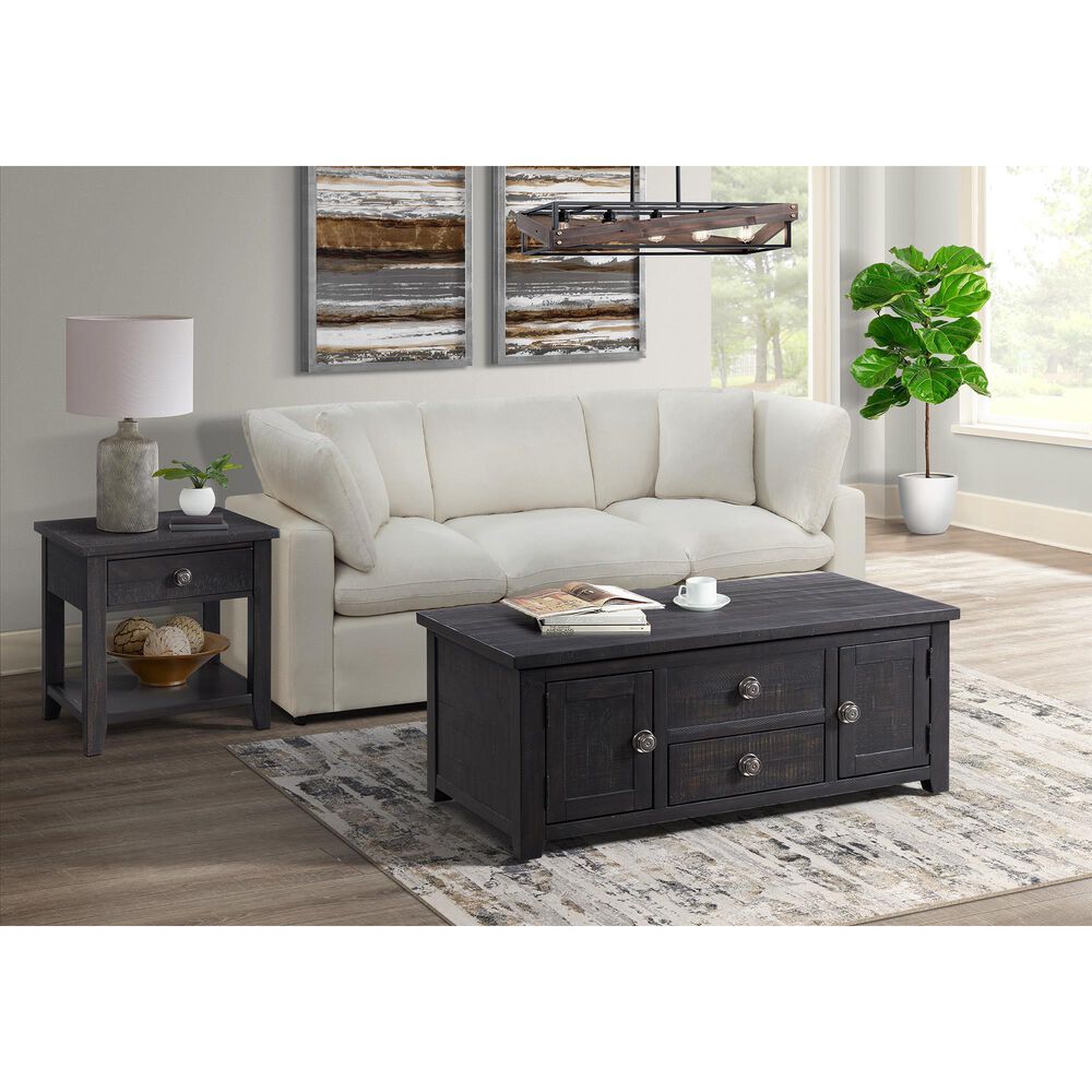 Mayberry Hill Kendyl 2-Drawer Coffee Table with Lift Top in Espresso, , large